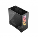 CORSAIR iCUE LINK FRAME 4500X LX-R RGB - Mid tower - extended ATX - windowed side panel (tempered glass) - no power supply (ATX) - black - USB / Audio