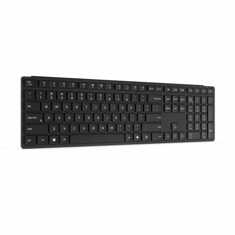 Lenovo Pro 6000 - Keyboard - multi-mode - wireless - 2.4 GHz, Bluetooth 5.3 - US with Euro symbol - eclipse black - brown box - 4
