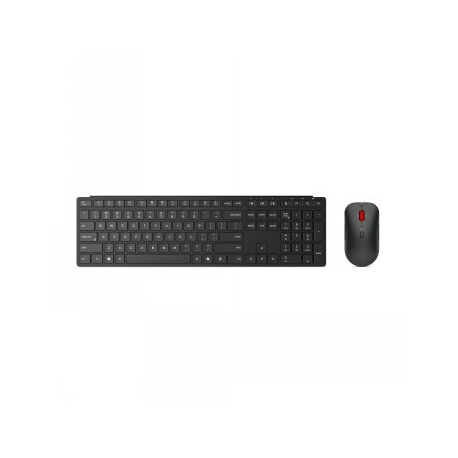 Lenovo Pro Combo 6000 - Keyboard and mouse set - wireless - 2.4 GHz, Bluetooth 5.3 - QWERTY - Nordic - eclipse black - brown box - 0