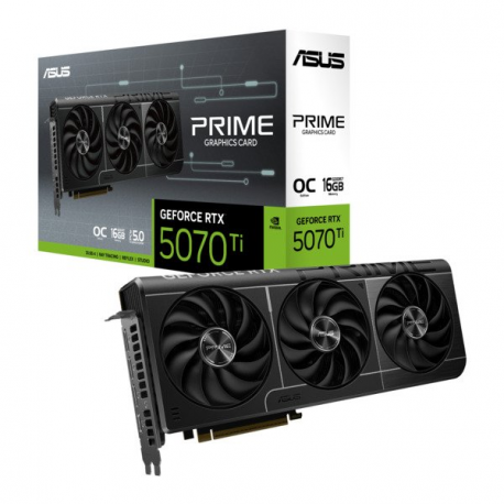 ASUS PRIME GeForce RTX 5070 Ti 16GB - OC Edition - graphics card - GeForce RTX 5070 Ti - 16 GB GDDR7 - PCI Express 5.0 - 3 x DisplayPort, HDMI - 0