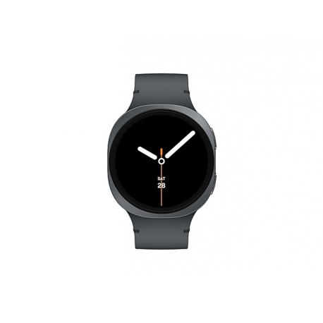 Samsung Galaxy Watch8 - 44 mm - graphite - smart watch with sport band - rubber - graphite - band size: M/L - display 1.47" - 32 GB - NFC, Bluetooth, Wi-Fi - 34 g - 1