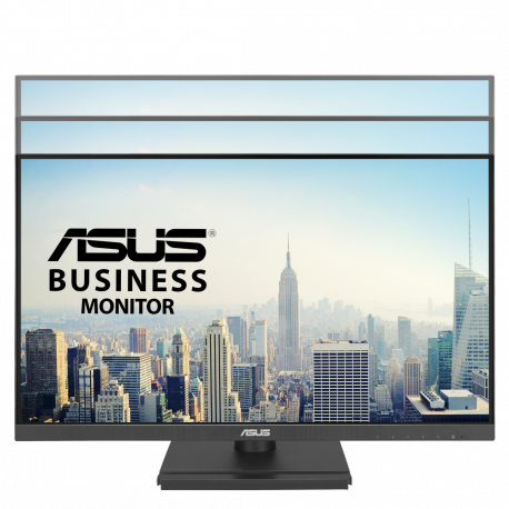 ASUS VA24DQFS - LED monitor - 24" (23.8" viewable) - 1920 x 1080 Full HD (1080p) @ 100 Hz - IPS - 300 cd / m² - 1000:1 - 1 ms - HDMI, VGA, DisplayPort - speakers - black - 3