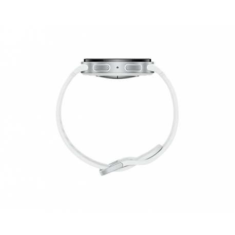 Samsung Galaxy Watch8 - 40 mm - silver - smart watch with sport band - rubber - white - band size: S/M - display 1.34" - 32 GB - NFC, Bluetooth, Wi-Fi - 30 g - 4