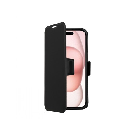 Screenor Clever - Flip cover for mobile phone - MagSafe compatibility - eco-leather, thermoplastic polyurethane (TPU) - black - for Apple iPhone 17 Pro Max - 0