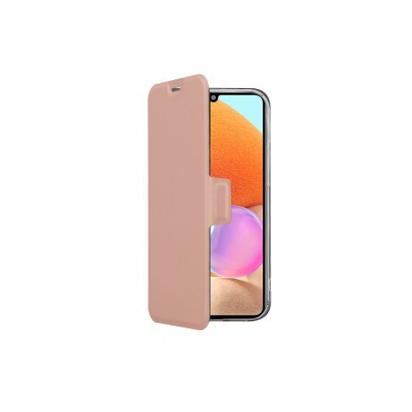 Screenor Clever - Flip cover for mobile phone - eco-leather, thermoplastic polyurethane (TPU) - rose - for Samsung Galaxy A17 - 0