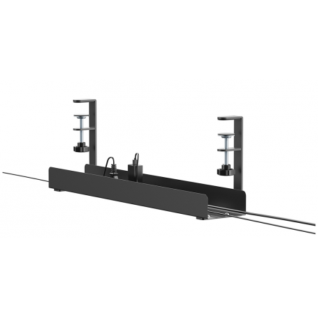 Neomounts - Cable management tray - clamp-on design, universal - desk mountable - black - 0