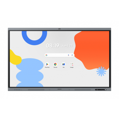 Samsung Interactive Display WA75FX-P - 75" Diagonal Class WAFX-P Series LED-backlit LCD display - education / business - with built-in interactive whiteboard, touchscreen (multi touch), 48Mp camera and microphone - Android - 4K UHD (2160p) 3840 x 2160 - dark blue/grey, black - 0