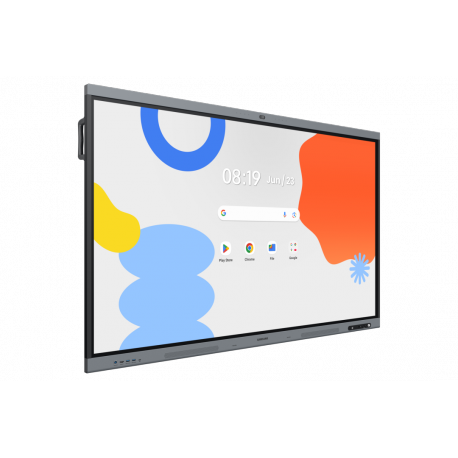 Samsung Interactive Display WA75FX-P - 75" Diagonal Class WAFX-P Series LED-backlit LCD display - education / business - with built-in interactive whiteboard, touchscreen (multi touch), 48Mp camera and microphone - Android - 4K UHD (2160p) 3840 x 2160 - dark blue/grey, black - 1