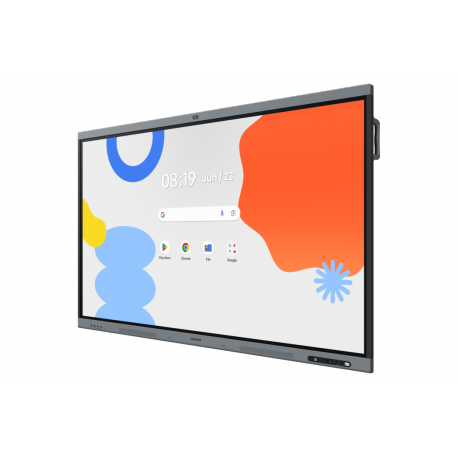 Samsung Interactive Display WA75FX-P - 75" Diagonal Class WAFX-P Series LED-backlit LCD display - education / business - with built-in interactive whiteboard, touchscreen (multi touch), 48Mp camera and microphone - Android - 4K UHD (2160p) 3840 x 2160 - dark blue/grey, black - 2