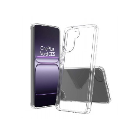 Screenor Bumper - Back cover for mobile phone - thermoplastic polyurethane (TPU), acrylic - transparent - for OnePlus Nord CE 5 - 0