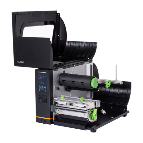 Brother TJ-6421TN - Label printer - direct thermal  /  thermal transfer - Roll (17.27 cm) - 203 dpi - up to 304.8 mm / sec - serial, USB 2.0, USB host, LAN - 3