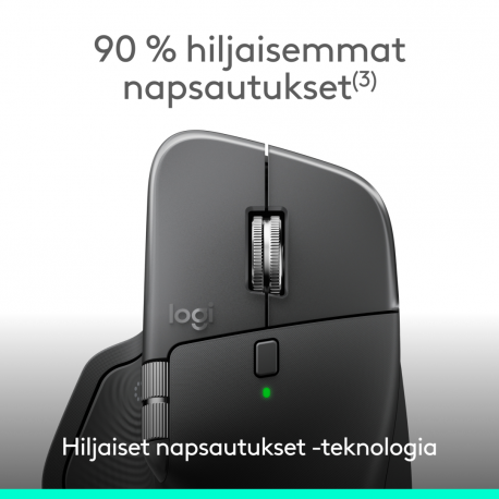 Logitech MX Master 4 for Business - Mouse - 8 buttons - wireless - Bluetooth, 2.4 GHz - Logitech Logi Bolt USB receiver - 9