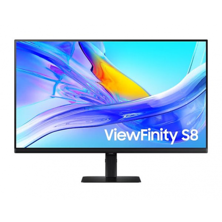 Samsung ViewFinity S8 S32D804UEU - S80UD Series - LED monitor - USB - 32" - 3840 x 2160 4K UHD (2160p) @ 60 Hz - VA - 350 cd / m² - 3000:1 - HDR10 - 5 ms - HDMI, DisplayPort, USB-C - black - 3
