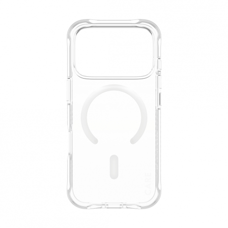 CARE by PanzerGlass Samba - Back cover for mobile phone - with white MagSafe - MagSafe compatibility - thermoplastic polyurethane (TPU) - clear - for Apple iPhone 17 Pro - 1