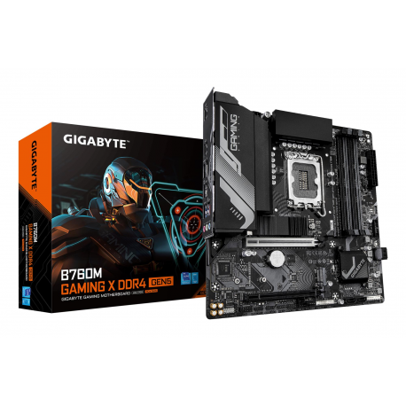 Gigabyte B760M Gaming X DDR4 GEN5 - Motherboard - micro ATX - LGA1700 Socket - B760 Chipset - USB-C 3.2 Gen2, USB 3.2 Gen 1 - 2.5 Gigabit LAN - onboard graphics (CPU required) - HD Audio (8-channel) - 0
