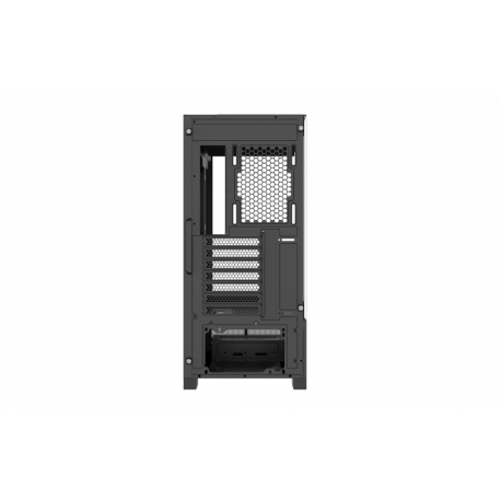 Xilence Xilent Beam - Midi-tower - ATX - windowed side panel (tempered glass) - no power supply (ATX) - black - USB/Audio - 17