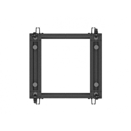Lanberg - Rack open frame - 600 x 600 - 1100, adjustable - black, RAL 9004 - 9U - 19" - 1