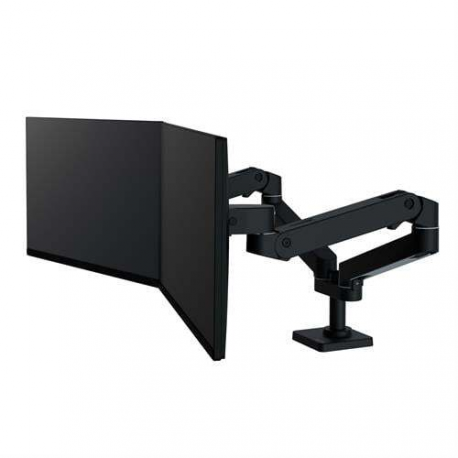 Ergotron LX Pro - Mounting kit (dual arm) - modular - for 2 LCD displays - side-by-side - aluminium - black - screen size: up to 27" - desk-mountable - 1