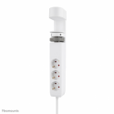 Neomounts - Power strip - USB-C + USB-A - AC 230 V - 3680 Watt - input: Type F - output connectors: 3 (2 x 24 pin USB-C (PD), USB, 3 x power Type F) - 1.4 m cord - white - with Clamp Desk Mount