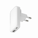 dbramante1928 re-charge Pro - Power adapter - slim - 20 Watt - 2 output connectors (24 pin USB-C, USB) - white