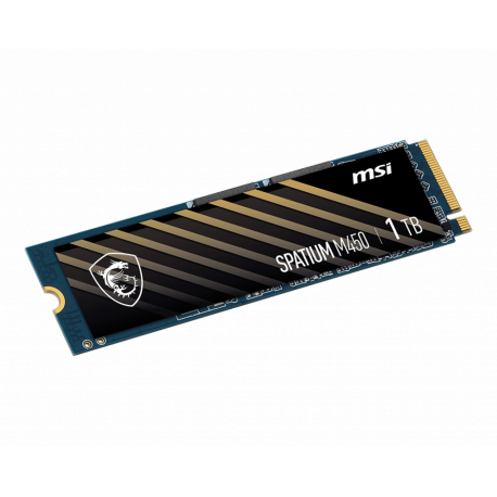 MSI SPATIUM M450 - SSD - 1 TB - internal - M.2 2280 - PCIe 4.0 x4 (NVMe) - 2