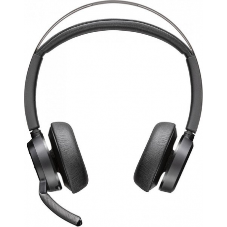 Poly Voyager Focus 2 - Headset - on-ear - Bluetooth - wireless - active noise cancelling - USB-C via Bluetooth adapter - black - Zoom Certified - 0