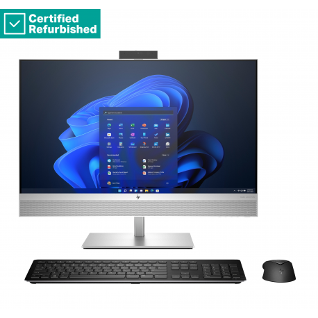 RENEW SILVER HP Elite 870 G9 AIO All-In-One 27 - i7-14700, 16GB, 512GB SSD, 27 FHD Non-Touch AG, FPR, Height Adjustable, USB Mou - 0