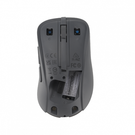 ASUS MD102 - Mouse - ergonomic - optical - 5 buttons - wireless - Bluetooth, 2.4 GHz - USB wireless receiver - dark grey - 5