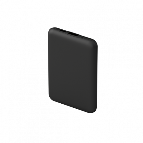 dbramante1928 re-charge - Power bank - 10000 mAh - 20 Watt - Apple 2.4A, PD / PPS, Apple Fast Charge, QC 3.0 - 2 output connectors (24 pin USB-C, USB Type A) - on cable: USB-C - black - 1