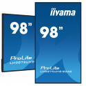 iiyama ProLite LH9875UHS-B2AG - 98" Diagonal Class (97.5" viewable) LED-backlit LCD display - digital signage - with built-in media player / optional slot-in PC capability - 4K UHD (2160p) 3840 x 2160 - black bezel with matte finish