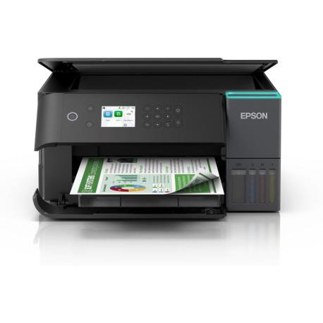 Epson EcoTank L6360 - Multifunction printer - colour - ink-jet - ITS - A4 (media) - up to 18 ppm (printing) - 250 sheets - Wi-Fi(ac), USB, LAN - black - 0