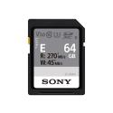 Sony E Series SF-E64A - Flash memory card - 64 GB - Video Class V30  /  UHS-I U3  /  Class10 - SDXC UHS-II
