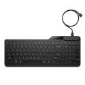 HP 405 Backlit USB-C Wired 24/7 Keyboard, Spill Resistant, Sanitizable, Programmable, Adjustable Tilt and LED brightness - Black