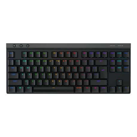 Logitech G G515 - Keyboard - LIGHTSPEED - TKL - backlit - wireless - 2.4 GHz, Bluetooth, USB - QWERTY - US International - key switch: GL Tactile - black - 0