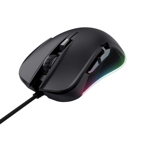 Trust GXT 922 YBAR - Mouse - right-handed - optical - 6 buttons - wired - USB 2.0 - black - 0