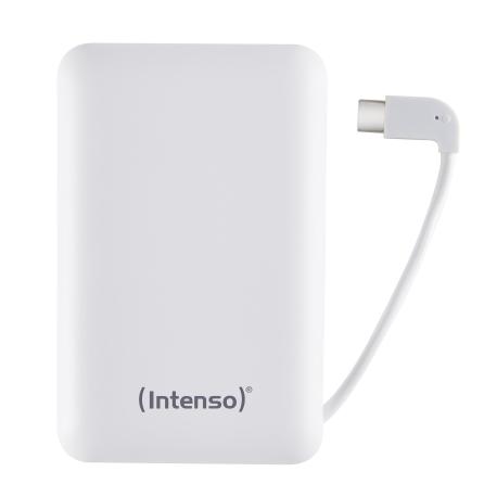 Intenso Powerbank XC10000 - Power bank - 10000 mAh - 3 A - 2 output connectors (USB, USB-C) - white - 0