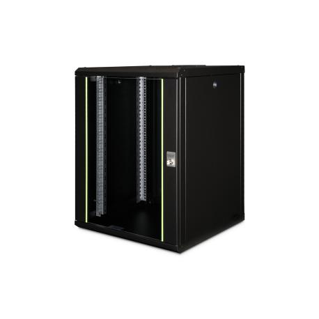 Digitus Wall Mounting Cabinet Unique Series | DN-19 16U-6/6-SW | Black | 82 x 60 x 60 cm - 0