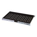 Digitus - Rack shelf - black, RAL 9005 - 1U - 19"