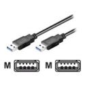 M-CAB - USB cable - USB Type A (M) to USB Type A (M) - USB 3.0 - 3 m - black