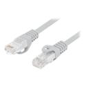Lanberg PCU6-10CU - Patch cable - RJ-45 (M) to RJ-45 (M) - 25 cm - 5.4 mm - UTP - CAT 6 - halogen-free, molded, snagless - grey - for P / N: PPS6-0024-S, PPS6-1024-S, PPU6-1024-B, PPU6-1024-S, PPU6-9012-B, PPU6-9012-S