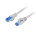 Lanberg - Patch cable - RJ-45 (M) to RJ-45 (M) - 0.5 m - S / FTP - CAT 6a - molded, snagless - grey, RAL 7035