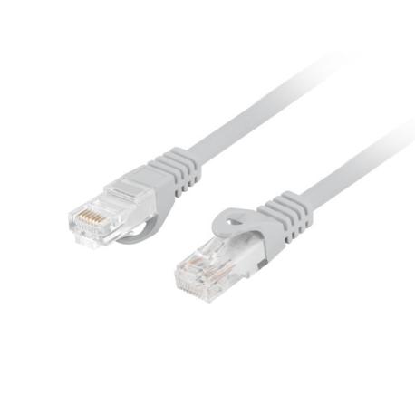 Lanberg - Patch cable - RJ-45 (M) to RJ-45 (M) - 3 m - 5.4 mm - UTP - CAT 6 - molded, snagless - grey - (qty per pack: 60) - 0