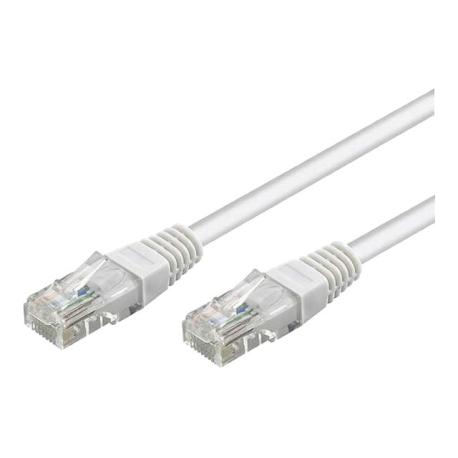 Goobay - Network cable - RJ-45 (M) to RJ-45 (M) - 7.5 m - UTP - CAT 6 - molded - white - 0
