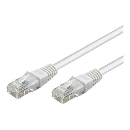 Goobay - Network cable - RJ-45 (M) to RJ-45 (M) - 5 m - UTP - CAT 6 - molded - white - 0