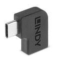Lindy - USB adapter - 24 pin USB-C (F) to 24 pin USB-C (M) angled - USB 3.2 Gen 2 - black