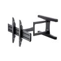 EDBAK VSM653 - Mounting kit (wall mount, swivel dual arm) - for flat panel - aluminium - black - screen size: 49"-65"