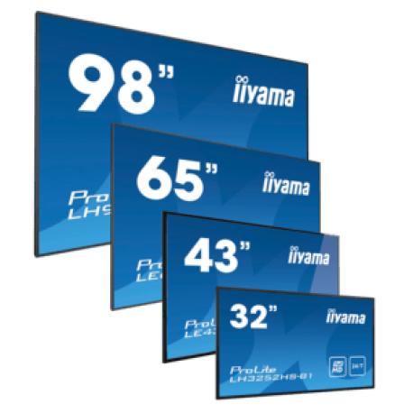 iiyama ProLite LH5541UHS-B2 - 55" Diagonal Class (54.6" viewable) LED-backlit LCD display - digital signage - 4K UHD (2160p) 3840 x 2160 - black, glossy - 0