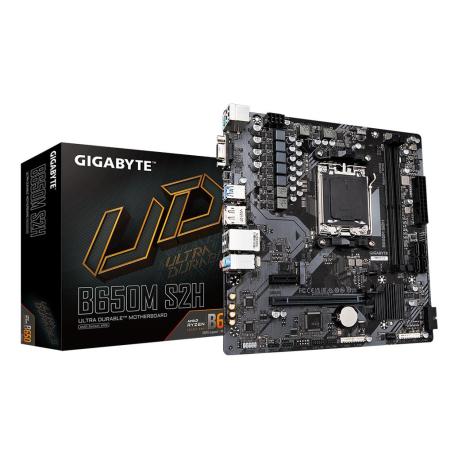 Gigabyte B650M S2H - 1.0 - motherboard - micro ATX - Socket AM5 - AMD B650 Chipset - USB 3.2 Gen 1 - Gigabit LAN - onboard graphics (CPU required) - HD Audio (8-channel) - 0