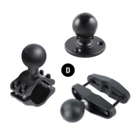 RAM - Clamp base - vehicle-mountable, forklift mountable, post mountable - 0