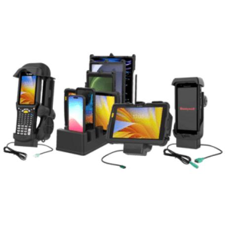 RAM GDS - Car charging holder - 60 Watt - 3 A - 2 output connectors (USB, Pogo) - for Zebra ET40 (8 in), ET45 (8 in) - 0